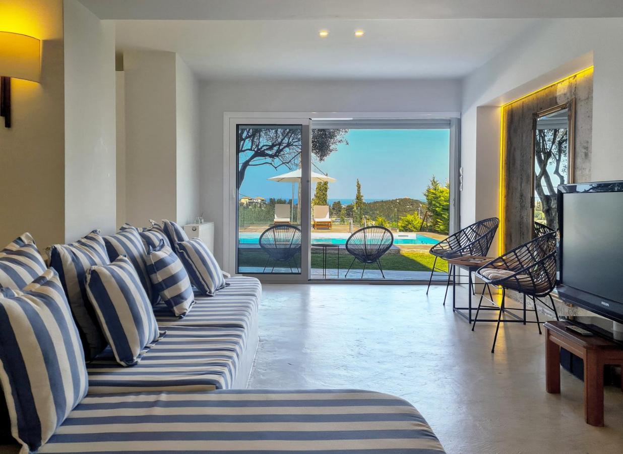 Villa Casa Azul With Private Pool Áyios Nikítas Eksteriør billede